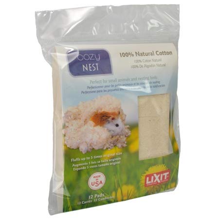 Lixit Lx00610 Cozy Cotton Nesting Pad Cn12-12 Piece