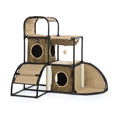 Prevue Pet Products Catville Townhome, Leopard Print, 12.5 Lbs (7235)