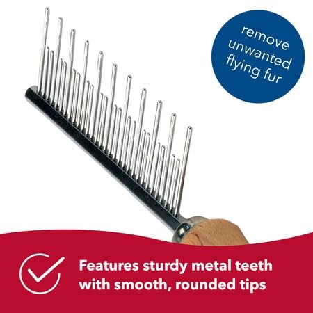 Coastal Pet Safari Cat Shedding Comb - Prevents Hairballs - Daily-Use Cat Deshedding Brush - For Cats With Short And Long Hair - One Size