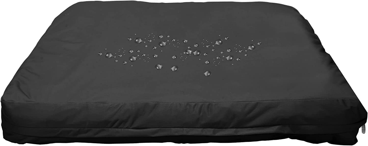 Selugove Dog Bed Covers 53L ?43W ?5H Inch Washable Grey Thickened Waterproof Oxford Fabric With Handles And Zipper Reusable Dog Bed Liner Cover For Large 110-125 Lbs Dog