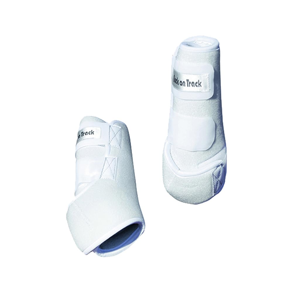 Back On Track Therapeutic Horse Exercise Boots For Hind Legs, White, Large