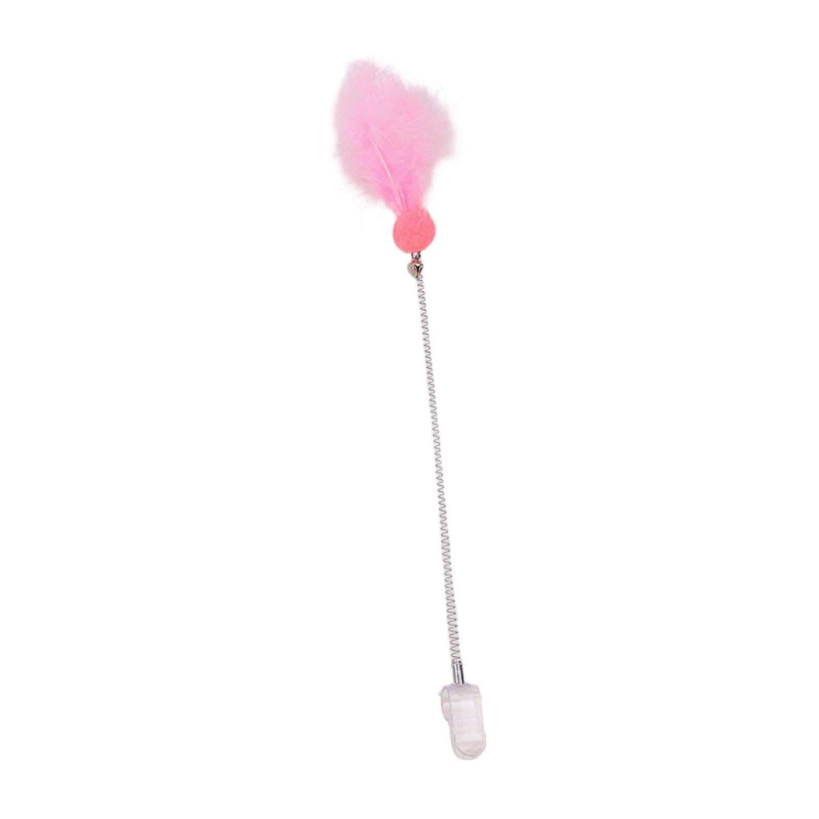 Calandis Interactive Cat Teaser Wand Portable Indoor Pet Toy For Pounce Flip Exercise Pink | Toys | Cat Supplies | Pet Supplies