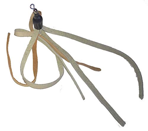 Coolcybercats Ribbon, Leather And Fur Attachment Cat Toys - Fit Wildcat And Popular Bird And Catcher Type Wands/Poles (Leather Tassels)