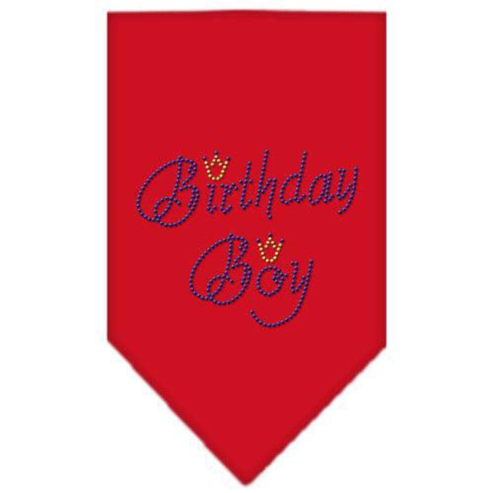 Mirage Pet Products Birthday Boy Rhinestone Bandana, Small, Cocoa