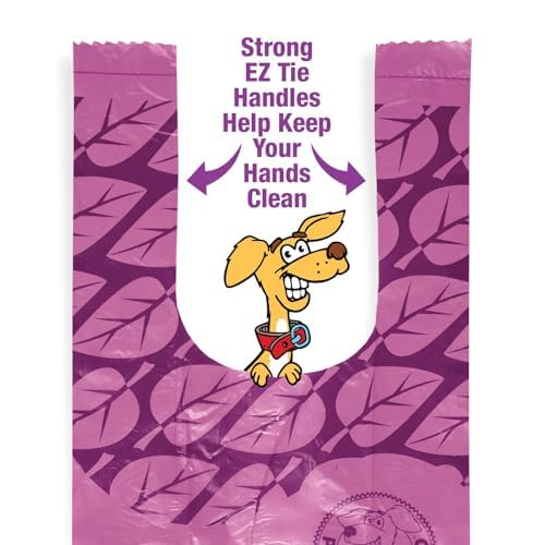 Happy Dootie Bags 10 Rolls.120 Bags With Handles. Clean, Quick And Convenient Pet Dog Poop Cleanup On Walks With Your Furry Frie