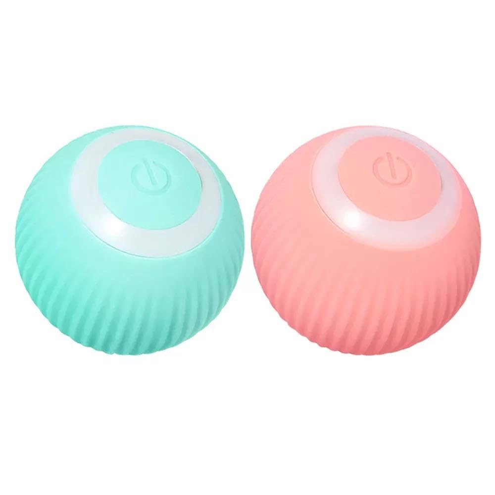 Smart Led Automatic Rotating Cat Toy Ball With Rgb Lights, Usb Rechargeable 360 SelfRolling Interactive Pet Play Ball, Intellig