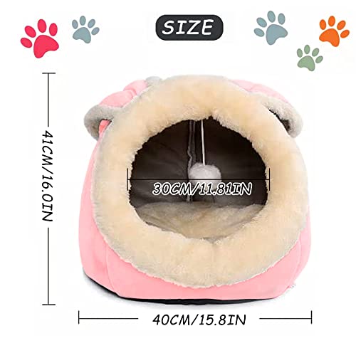 Powerking Cat Bed For Indoor Cats,Cat House Furniture For Pet Kitten Tent Cave,Cute Dog Beds For Puppy Medium Dogs With Removabl