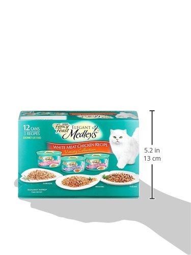 Purina Fancy Feast Wet Cat Food Variety Pack, Medleys - (12) 3 oz. Cans