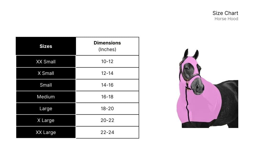 Resistance Horse Hood Slinky Lycra Zippered Mane Braid Shoulder Guard - Horse Sleazy Slickers Care Sheet