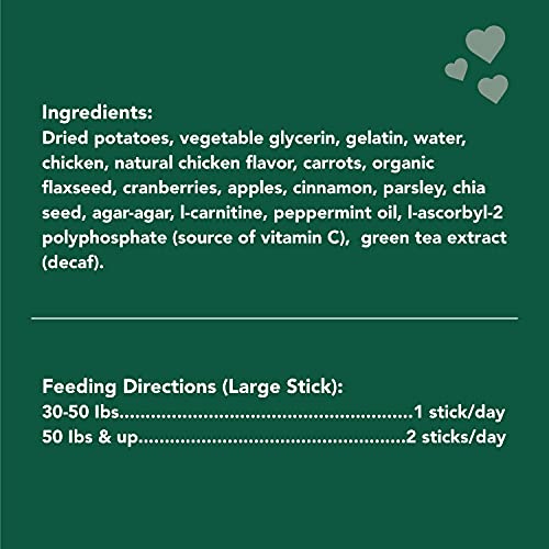 Get Naked Grain Free 1 Pouch 6.6 Oz Weight Management Dental Chew Sticks, Large