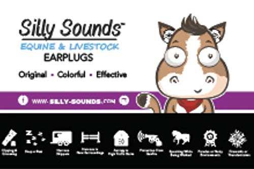 Silly Sounds Horse Earplugs (Black) 4Pk