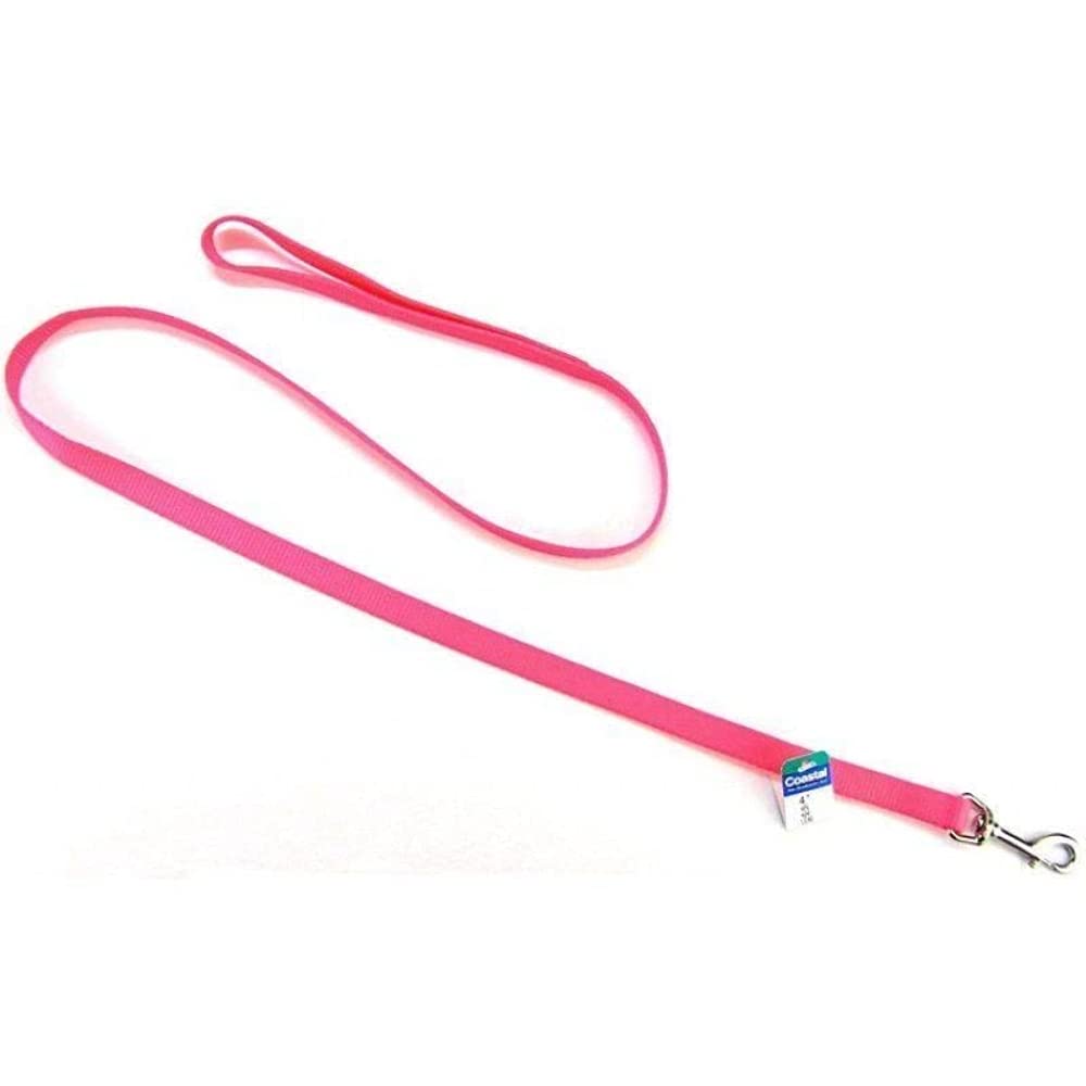 Coastal Pet Products Dcp404Npk Nylon Collar Lead For Pets, 5/8-Inch By 4-Feet, Neon Pink