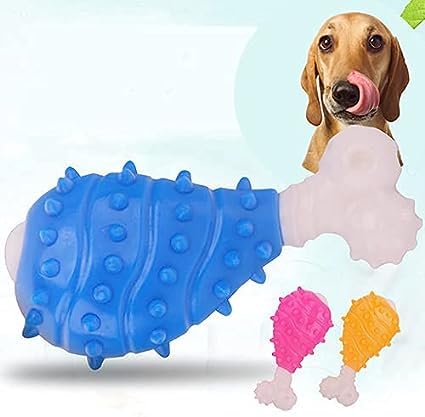 Dog Toys For Aggressive Chewers, Indestructible Durable Dog Chew Toys, Chicken Bone Toy, Small & Medium Dogs Multy Color