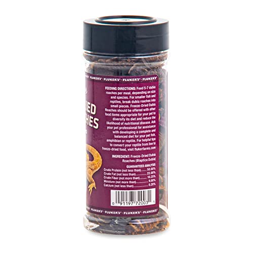 Flukers Freeze Dried Dubia Roaches for Reptiles