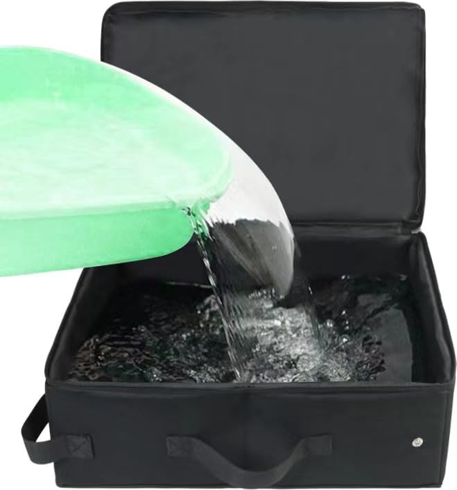 Portable Cat Travel Litter Box With Zipped Lid, Foldable Travel Litter Box, No Leakage, No Smell, Waterproof, Easy To Carry, Eas