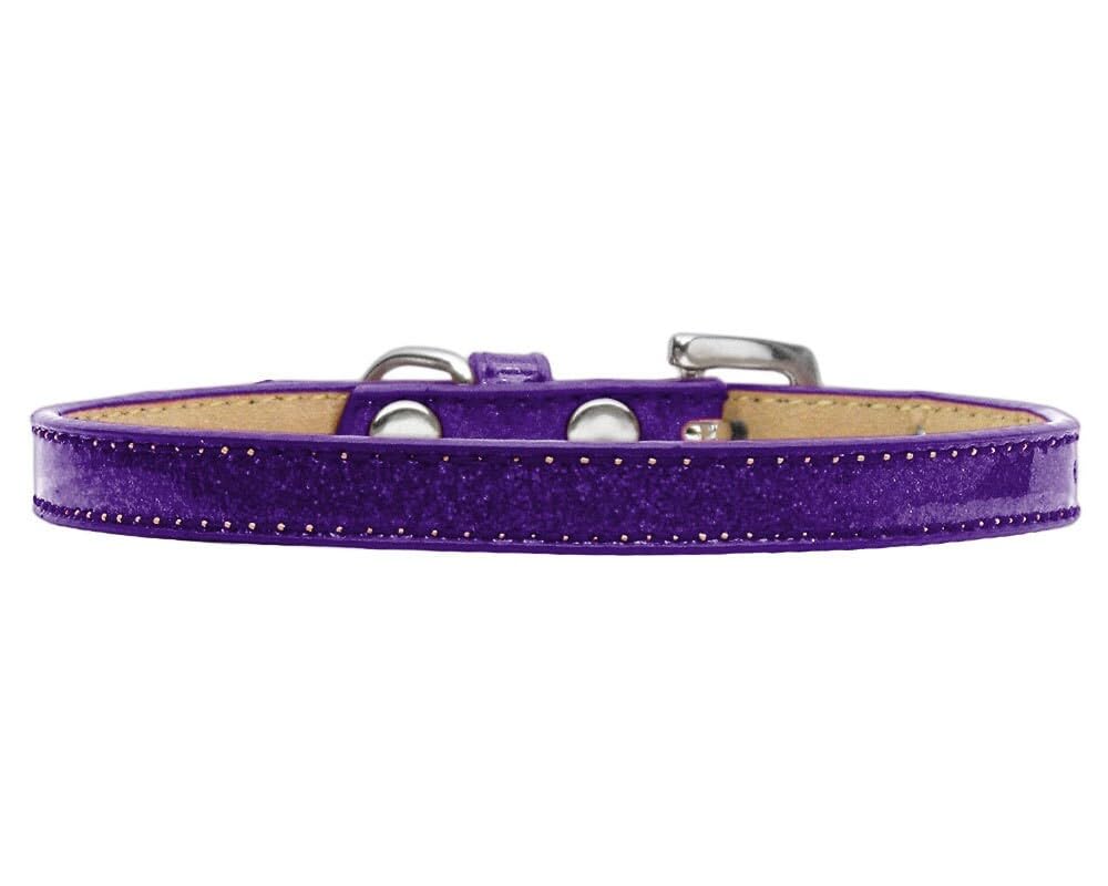 Mirage Pet Products Plain Ice Cream Dog Collar, Size 12, Purple