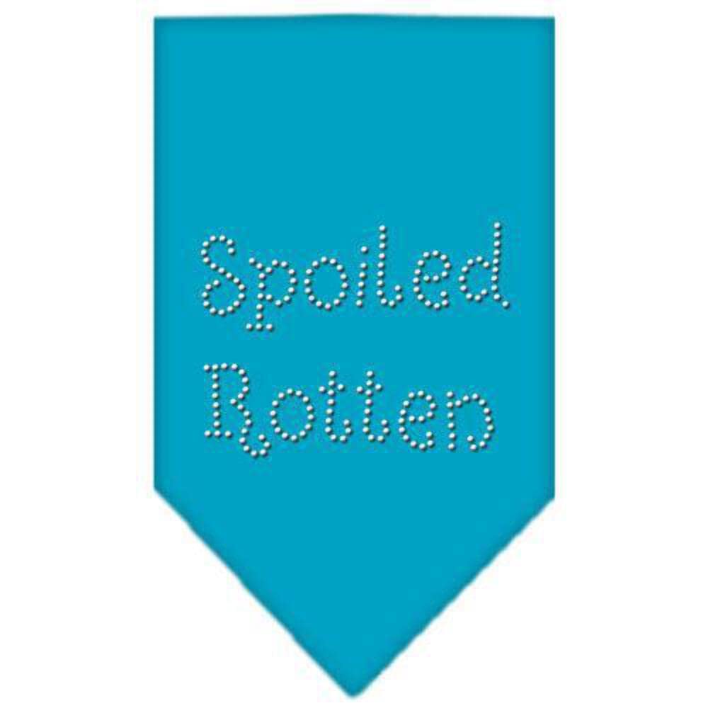 Mirage Pet Products Spoiled Rotten Rhinestone Bandana, Small, Purple