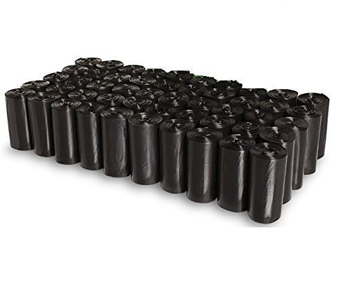 Ez 1000 Pet Waste Bags Disposal, With Dispenser, Dog Poop Pick Up Bag, Black Color, Large Size 9'X12'