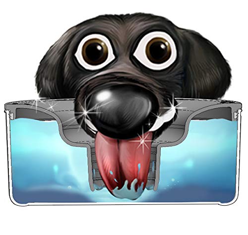 Slopper Stopper Dripless Water Bowl - Stainless Steel, 1 Gallon, 9.84·Diameter for Giant Dogs (86-130 lbs) - Model I1GT