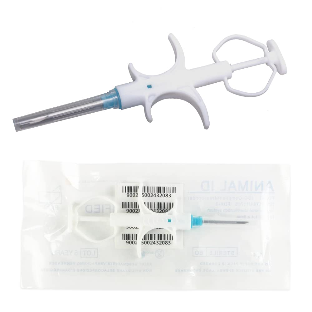 Isenvo 20 Pack 1.25X7Mm Pet Microchips 134.2Khz Animal Implant Chips Fdx-B Chips For Dog Cat Cow Pig Rabbit Pigeon Fish