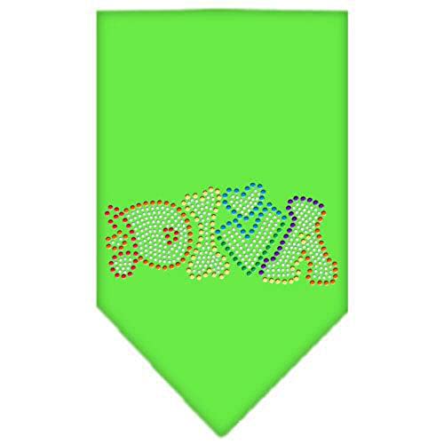 Mirage Pet Products 67-98 LGNV Technicolor Diva Rhinestone Navy Print Bandana, Large
