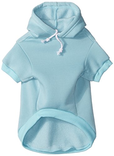 Mirage Pet Products 8-Inch It's All About Me Rhinestone Hoodies, X-Small, Baby Blue