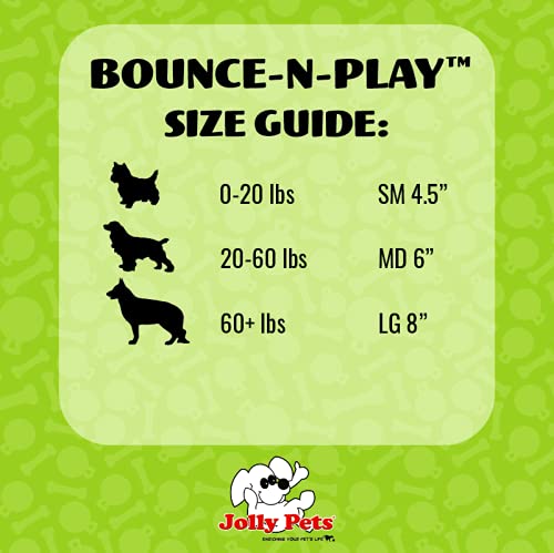 Jolly Pets Dog 6-Inch Bounce-N-Play, Orange, 6 Inches/Medium