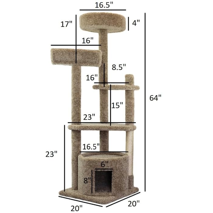 New Cat Condos 64'' Cat Tower