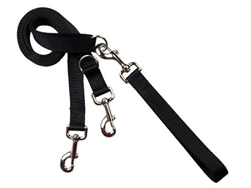 2 Hounds Freedom Multipurpose 1 Inch Euro Pet Leash 4 To 8 Foot Or Double Dogs With Detachable Handle Turquoise