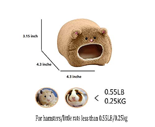 Rat Hamster Warm Bed House Cusion Fleece Hut Hanging Hammock Cute Toy Nest For Mini Small Animal Mice,Sugar Glider,Chinchilla,Dwraf Hamster