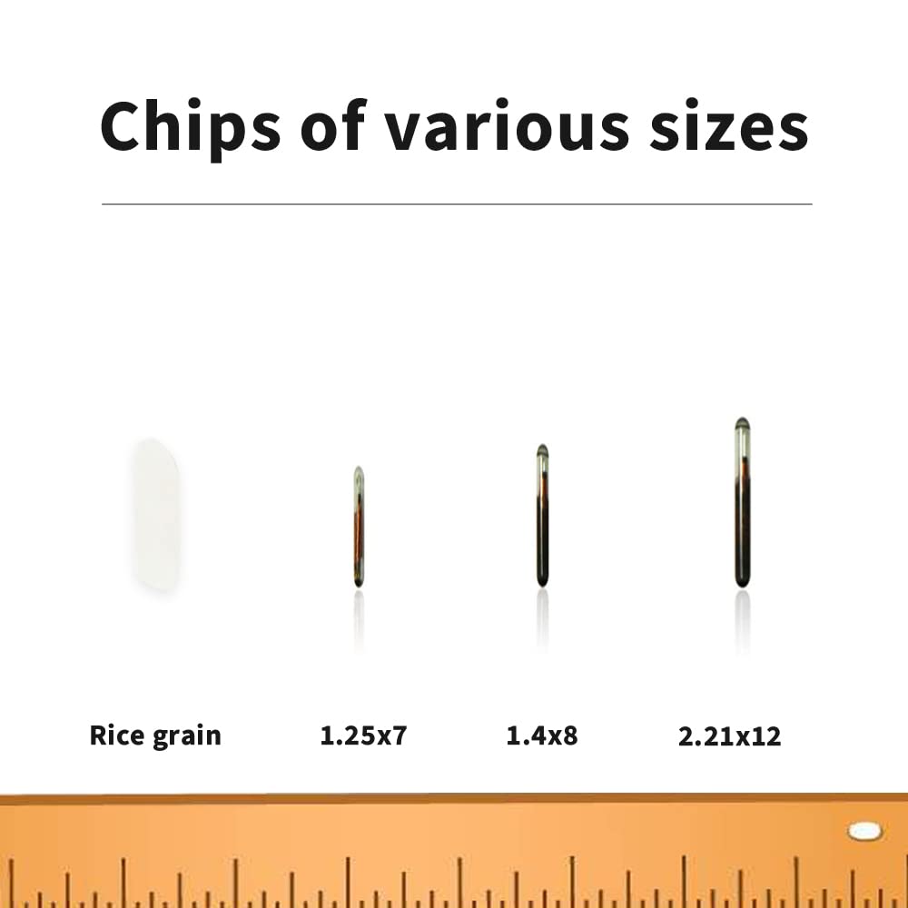 Isenvo Pet Microchips 134.2Khz Registration Animal Implant Chip Fdx-B Pet Id Microchip For Dog Cat Cow Pig Rabbit Pigeon Fish (2