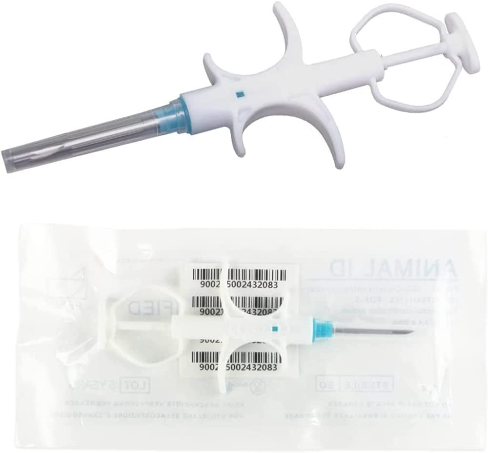 Isenvo Pet Microchips 134.2Khz Registration Animal Implant Chip Fdx-B Pet Id Microchip For Dog Cat Cow Pig Rabbit Pigeon Fish (1