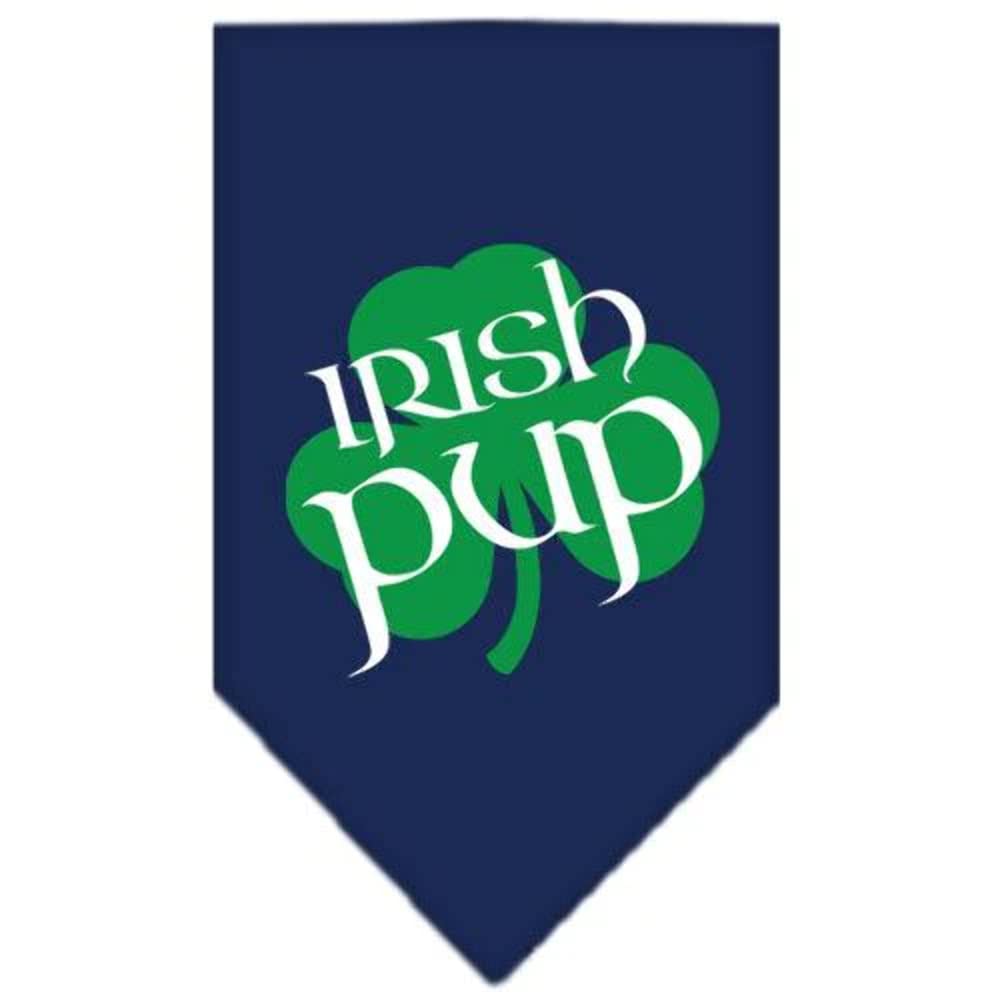 Pet and Dog Bandana Screen Printed, &quot;Irish Pup&quot; Yellow Large