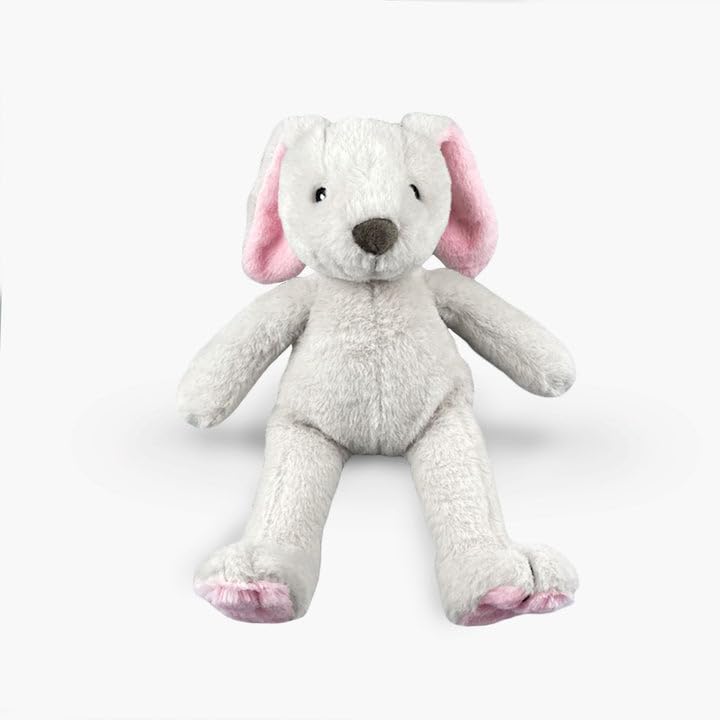 Nandog My Bff Hopper The Bunny Plush Dog Toy - Soft, Snuggly & Durable With Built-In Squeaker & Crinkle Paper For Playtime, Cudd