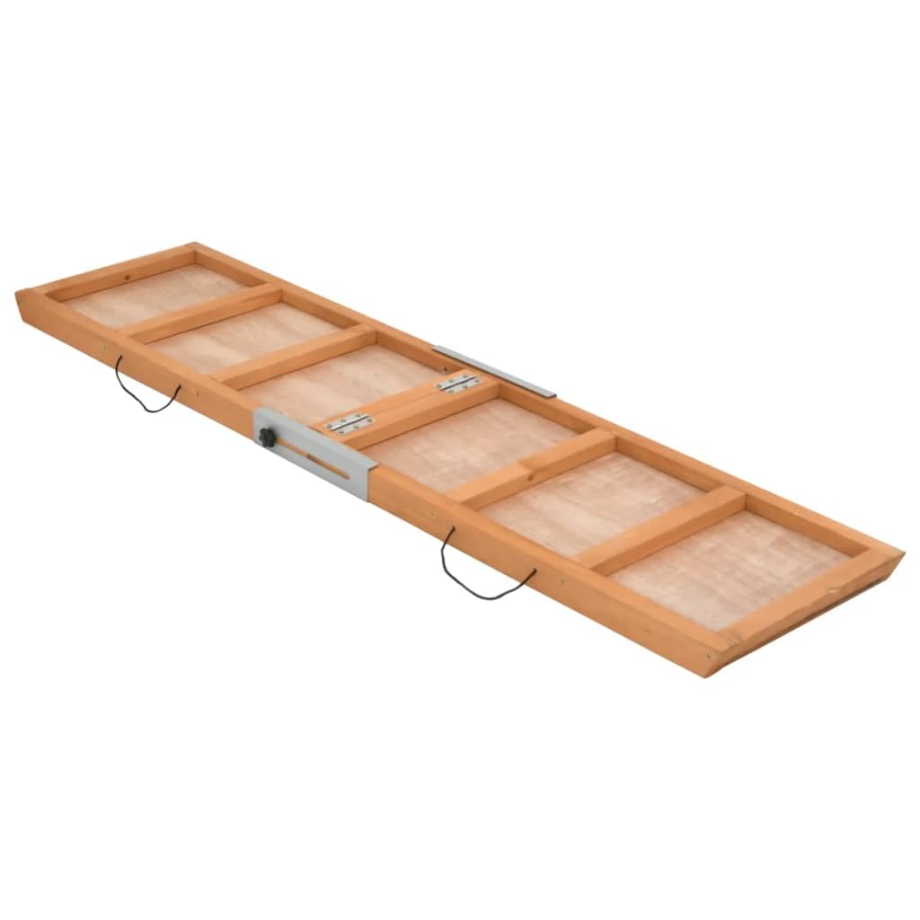 vidaXL Green Dog Ramp - Solid Fir Wood and Non-Slip Asphalt Surface for Sturdy, Safe, and Convenient Pet Assistance