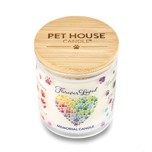 One Fur All Pet Memorial Candle - Pet Remembrance Candle - Non-Toxic Candle Wax - Scented Candle - Pet Memorial Gift - Loss Of Cat And Dog Sympathy Gift