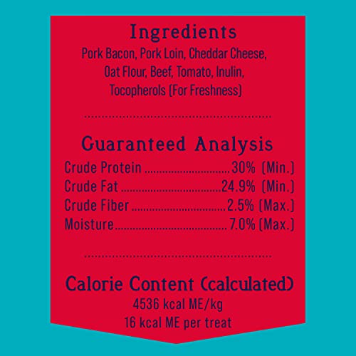 Stewart Freeze Dried Dog Treats, PuffPops Bacon and Cheeseburger Recipe, Gluten Free, 2.8 Ounce Resealable Pouch, Made in USA, D