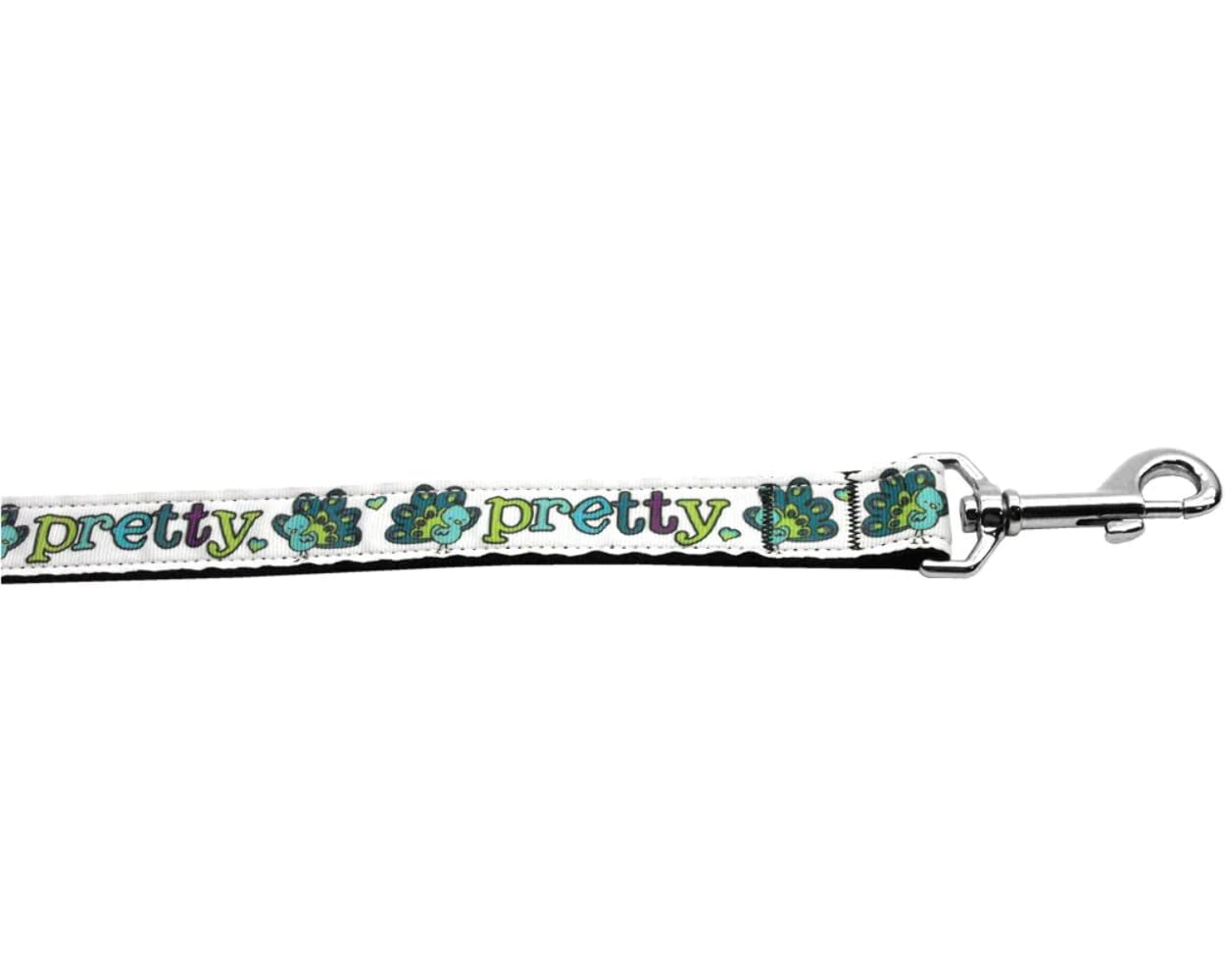 Pet Dog & Cat Nylon Collar or Leash, "Pretty As A Peacock" 1" w x 4 ft. leash