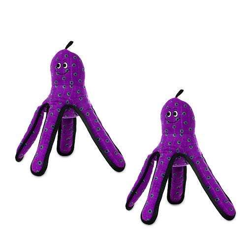 TUFFY - 2 Pack Original : Octopus Dog Toy : : Ultra Durable Plush Toy with Multiple Layers & Reinforced Seams, Washable and Floa