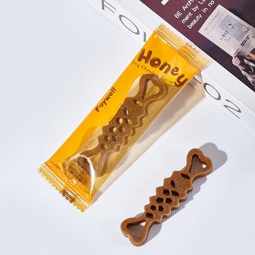 FAYWELL - Honey Dog Chewing Treat with Tea Polyphenols and Dietary Fiber, Chicken & Honey Taste, Low-Fat Protein, 5pcs