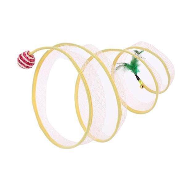 Calandis 3Xcat Tunnel Collapsible Pet Interactive Toy Small Animals Portable For Kitten | Toys | Cat Supplies