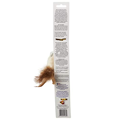 Squeakeeez Mouse Assorted/Touch Activated/Realistic Mouse Sound/With Catnip And Silver Vine Blend/Teaser Wand Cat Toy