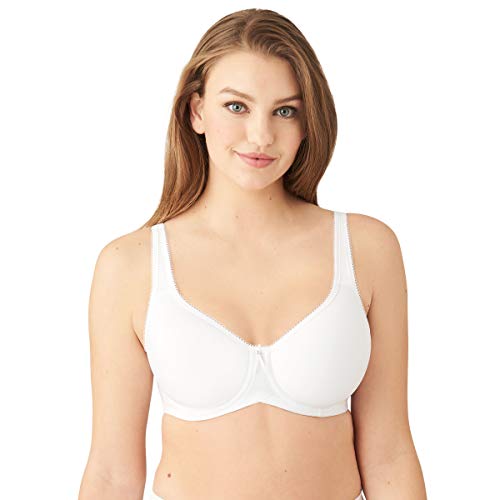 Wacoal Womens Plus-Size Basic Beauty Contour Bra, White, 40G