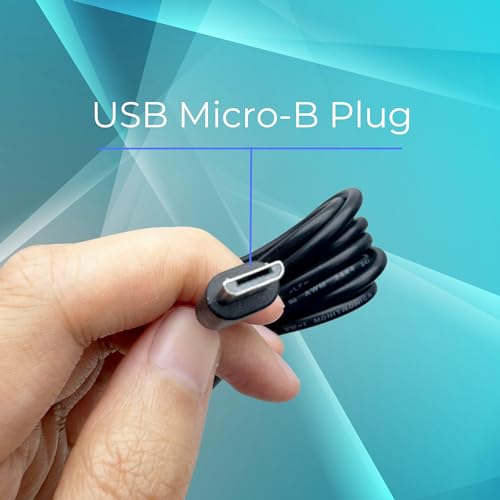 Koller Products 5V1A Power Adapters, USB-A to Micro USB Cable & Wall Charger Compatible Aquarium LED Lights, Android (Product Sh