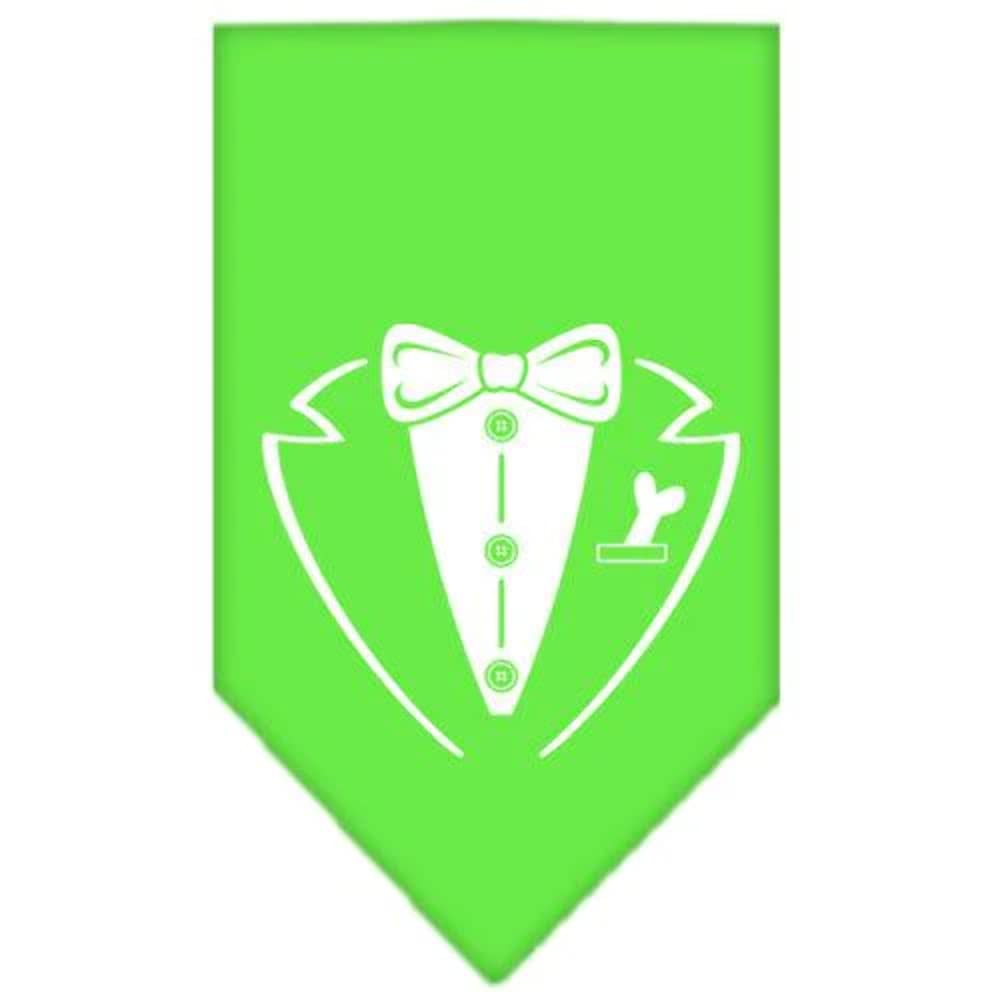 Pet and Dog Bandana Screen Printed, &quot;Tuxedo&quot; Purple Large