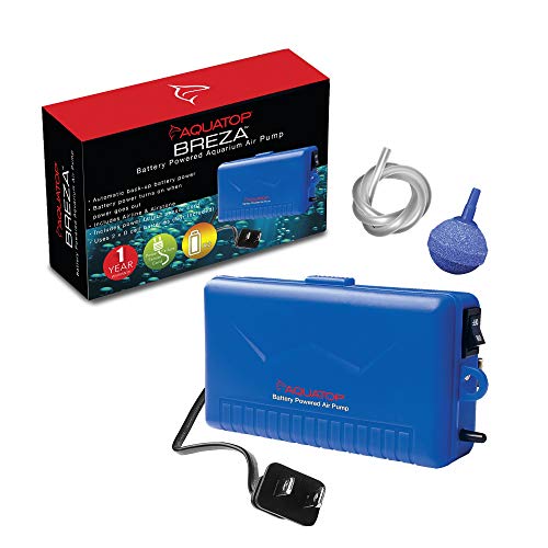 Aquatop Breza Battery Powered Air Pump W/ Ac Power Failure Sensor