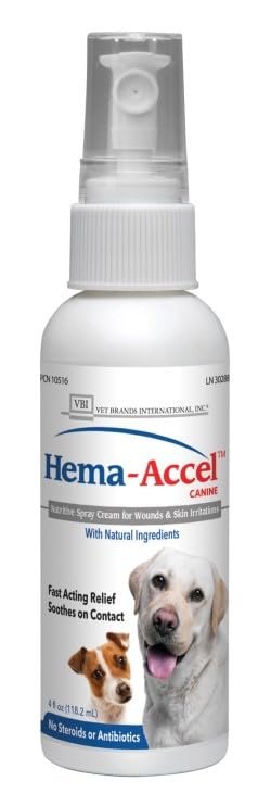 Hema-Accel Canine All Natural Wound Care Spray, 4oz