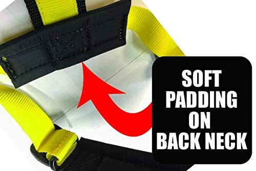 Neewa Adjustable Sled Pro Harness (Large, Yellow), Dog Harness Large Breed, Dog Pulling Harness, Giant Dog Harness, Sled Harness For Pulling, Great For Dog Joring