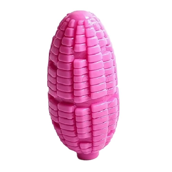 Petz R Us Pet Chew Corn Chew Toy For Dogs  Fun & Interactive Exercise Play Toy For Chewing, Teething, And Dental HealthPink