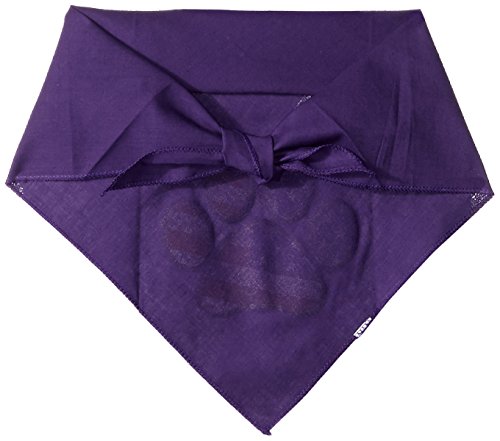 Pet and Dog Bandana Screen Printed, &quot;Patriotic Paw&quot; Purple Large